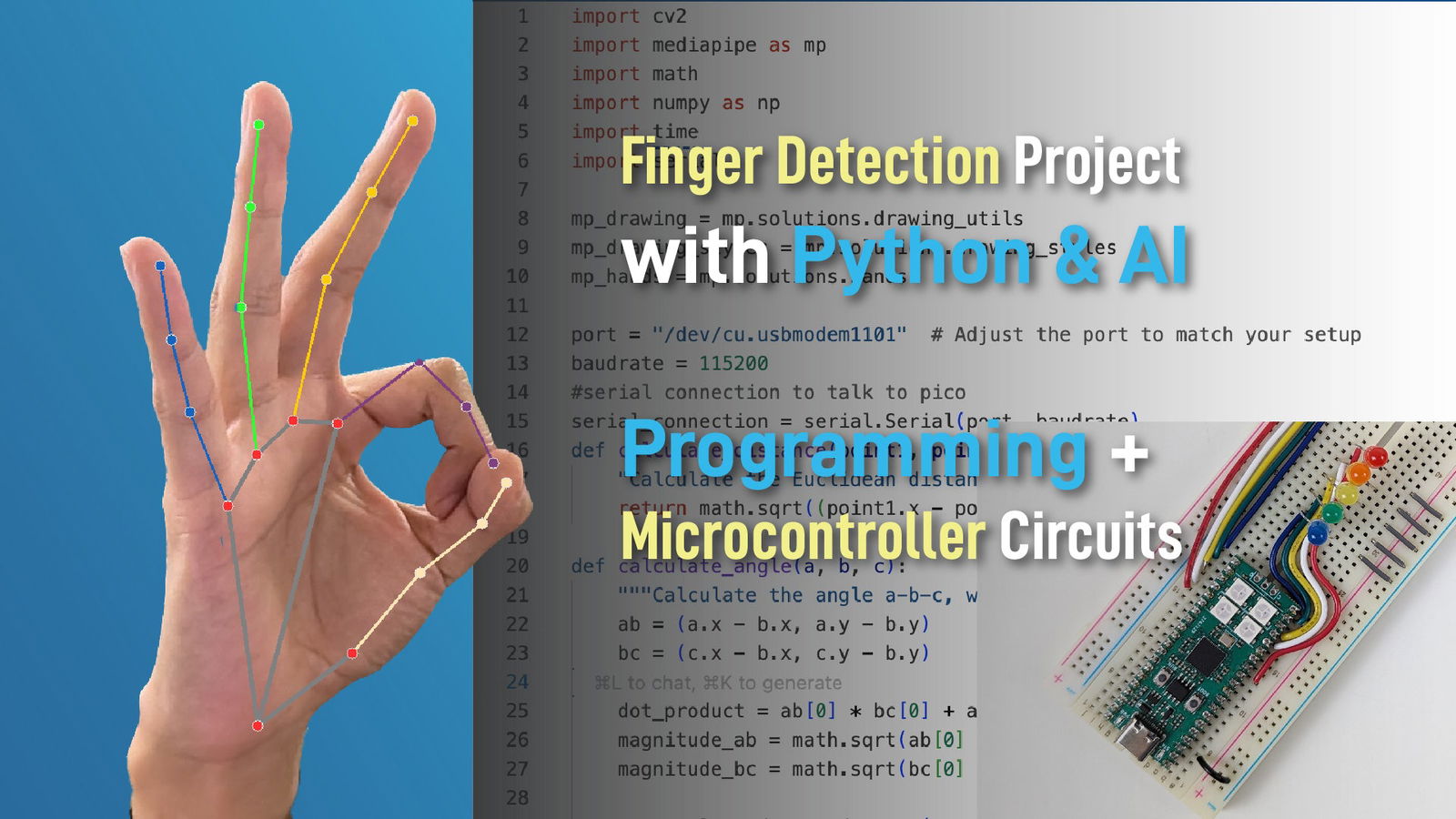 Finger Detection using Python & AI (Artificial Intelligence) - EIM Technology (EVO-IN-MOTION Technology Ltd.)