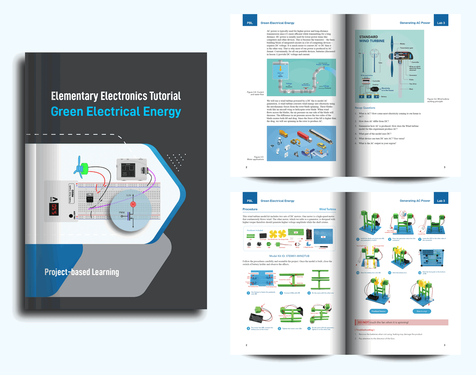 Green Energy Kit - Learn Green Electricity - Electronics Fundamentals - EIM Technology (EVO-IN-MOTION Technology Ltd.)