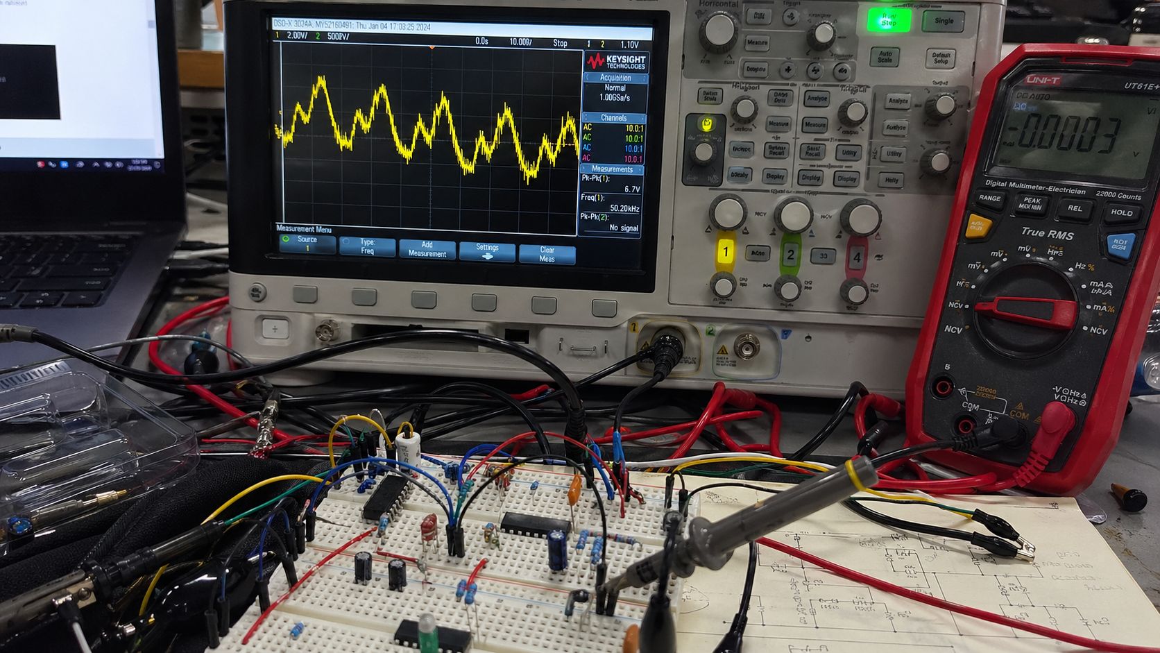 Advanced electronics laboratory equipment