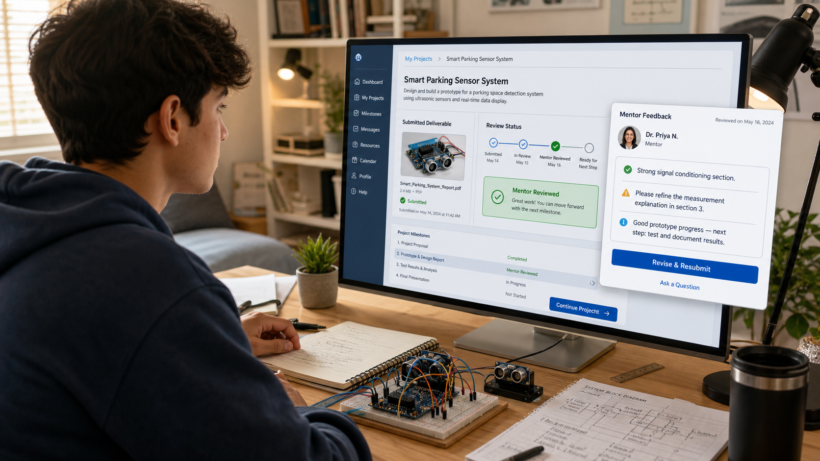 Lab manual and LMS supported learning experience